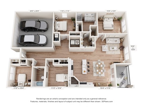 Cali Floor Plan at The Grove Moundville, Alabama